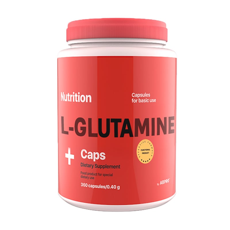 L-Глютамін AB PRO L-Glutamine, 360 капсул